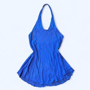 Fairy Blue Lace Halter Dress!